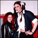 Sonya Blackhawk with her unique friend and tag-team partner, Whipme Spearz.