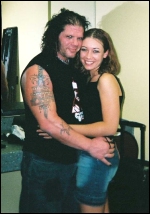Raven has a hug for his valet, the beautiful Angyl. Raven has a hug for his valet, the beautiful Angyl.