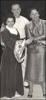 Ethel with the legendary June Byers. Ethel with the legendary June Byers.