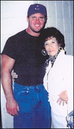 Ida Mae with the late Curt Hennig. Ida Mae with the late Curt Hennig.
