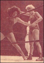 Ida Mae in action with Millie Stafford. Ida Mae in action with Millie Stafford.