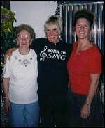 Three generations! Penny between Mom (left), and daughter Wendi (right), from September, 2001. Three generations! Penny between Mom (left), and daughter Wendi (right), from September, 2001.