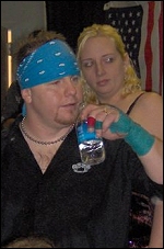 Stephanie and her main man, IB Green. Stephanie and her main man, IB Green.