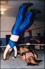 Mercedes is about to come crashing down across the body of Lexie Fyfe.