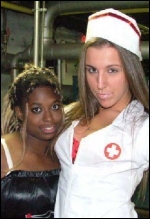 Nurse Amber teamed with Luscious Latasha at a 2006 Halloween show.