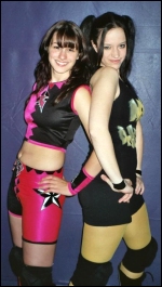 DeVille with long-time partner Kayla Sparks...The Diva Killaz!