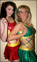 Two pretty Aussie "Mc's": Jessie McKay and Shazza McKenzie.