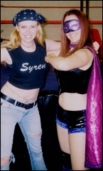Super J poses with one of her biggest allies: fellow G.L.O.R.Y. Girl Syren.
